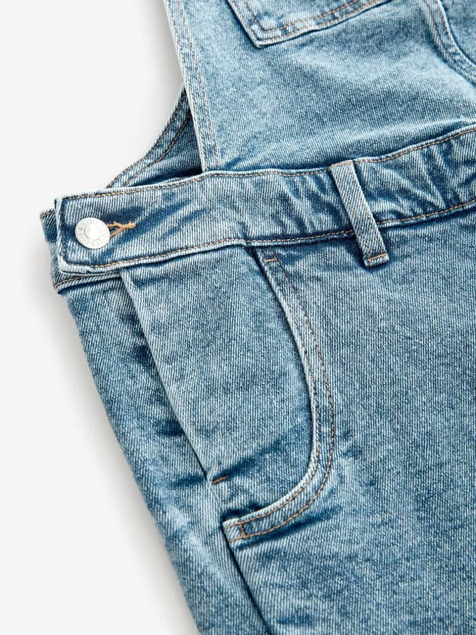 Next Dark Blue Maternity Denim Dungaree New