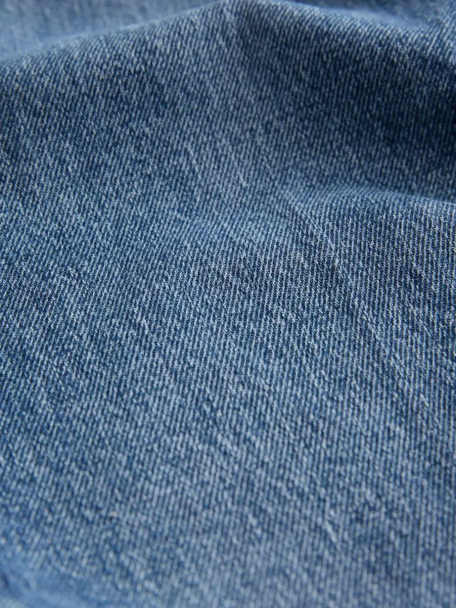 Next Patch Pocket Wide Leg Jeans Dark Blue