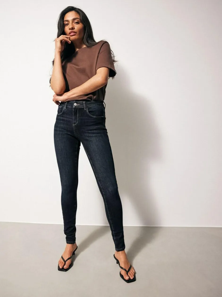 Next Skinny 360° Stretch Jeans Dark Blue Clearance