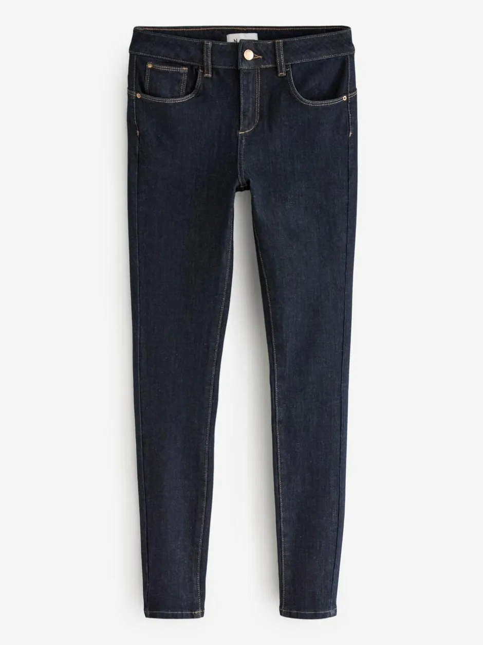 Next Skinny 360° Stretch Jeans Dark Blue Clearance