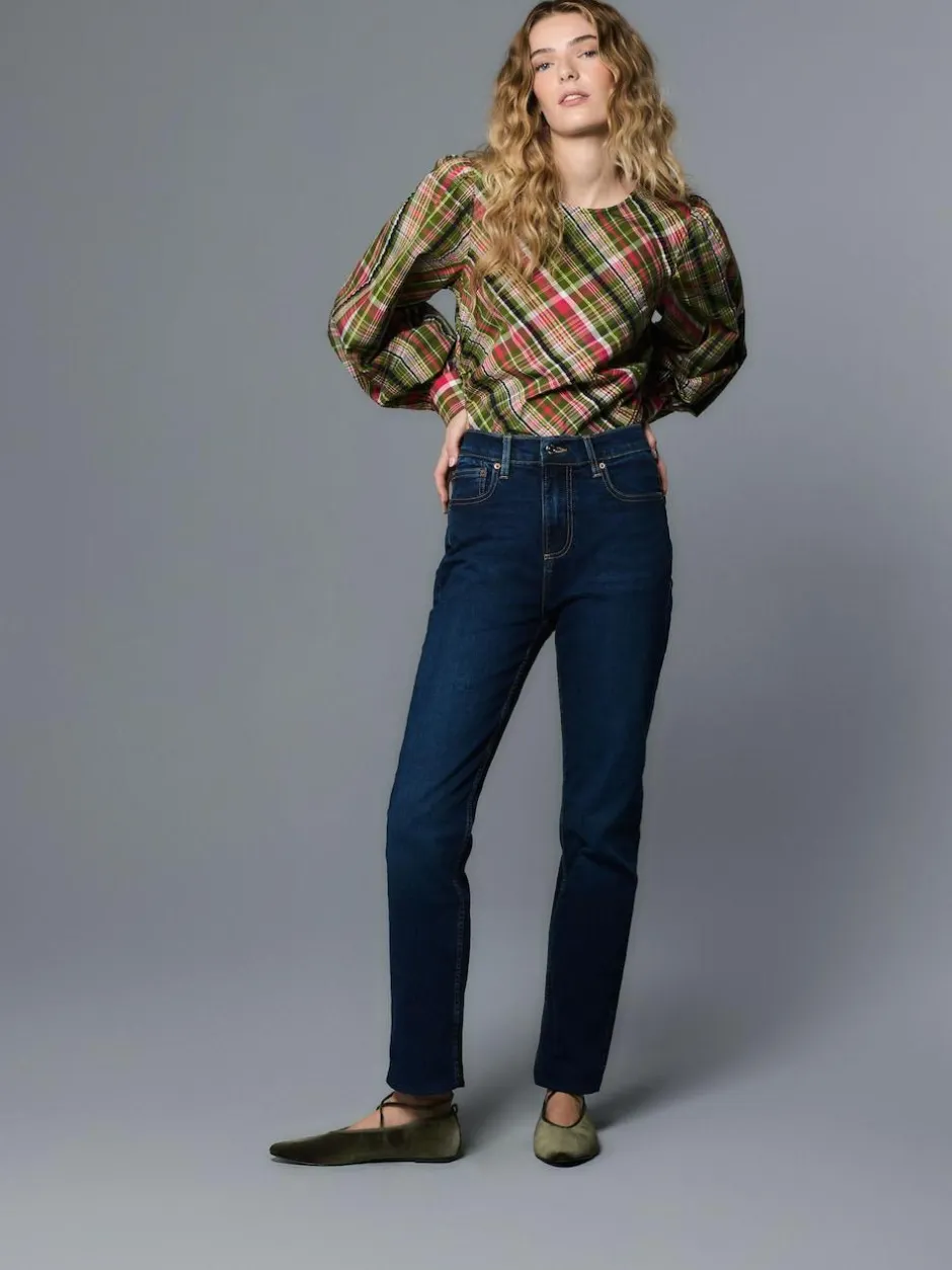 Next Slim Mid Rise Stretch Jeans Dark Blue Sale