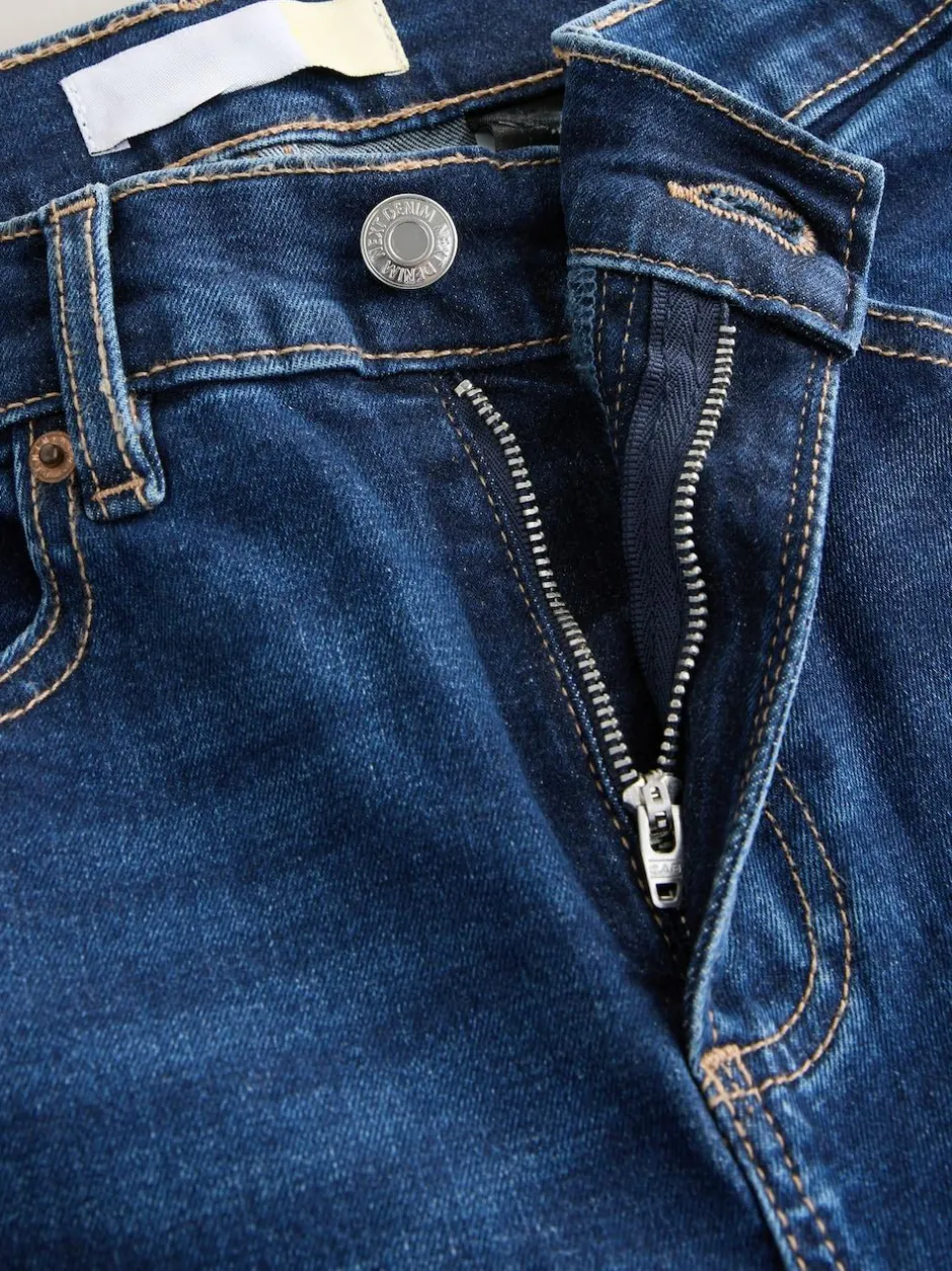 Next Slim Mid Rise Stretch Jeans Dark Blue Sale