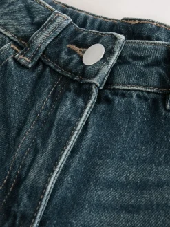 Next Dark Blue Turn Up Wide Leg Jeans (3-16yrs) Online