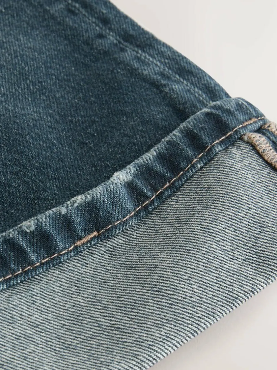 Next Dark Blue Turn Up Wide Leg Jeans (3-16yrs) Online
