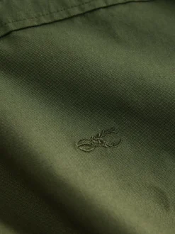 Next Dark Green Slim Fit Long Sleeve Oxford Shirt New