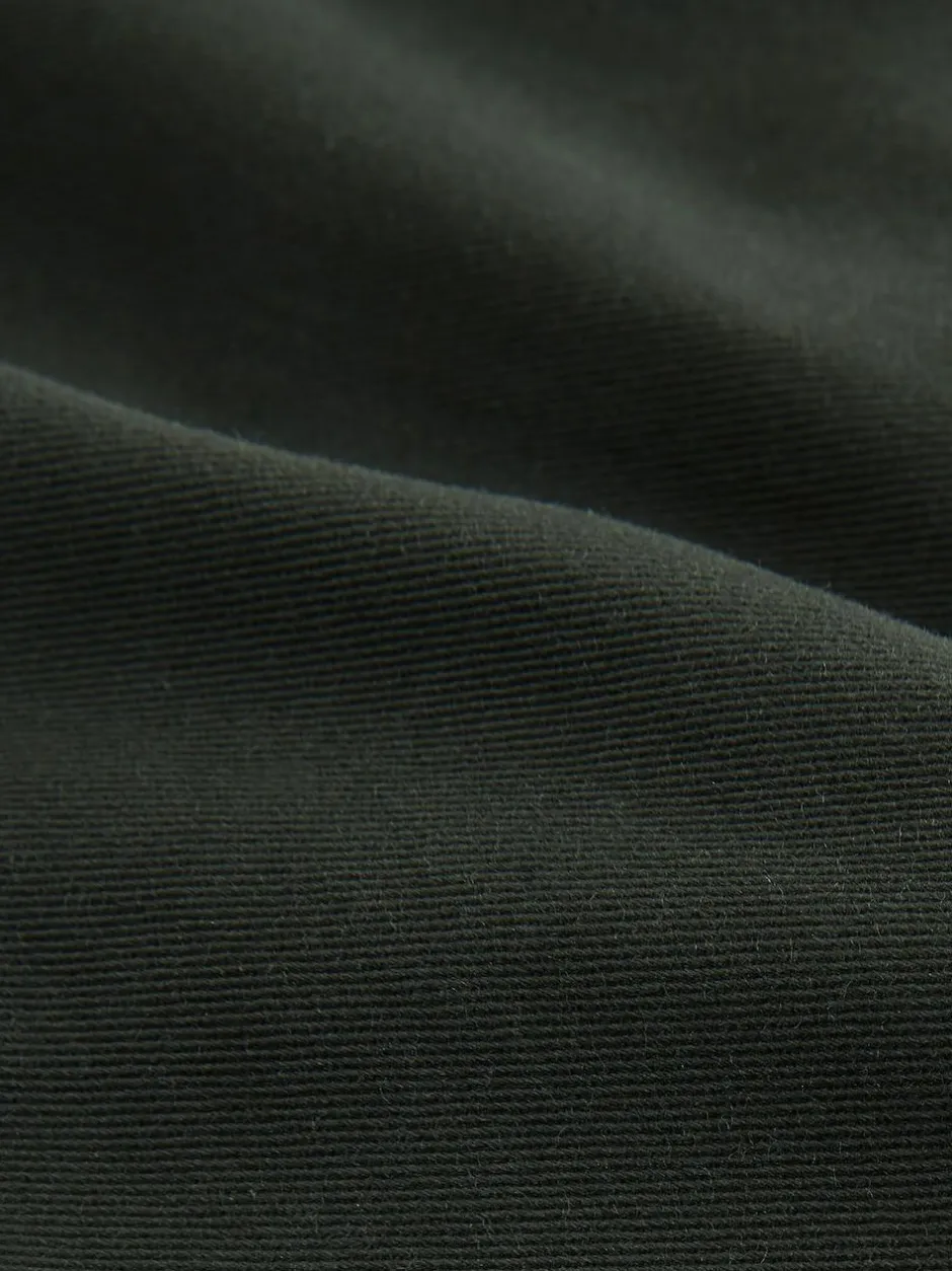Next Dark Green Straight Fit Stretch Chinos Trousers