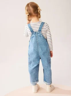 Next Denim 100% Cotton Dungarees (3mths-7yrs) Hot