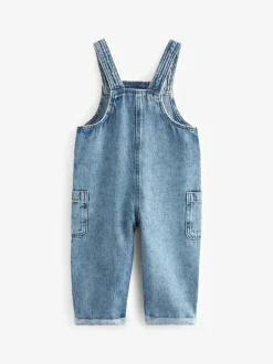 Next Denim 100% Cotton Dungarees (3mths-7yrs) Hot