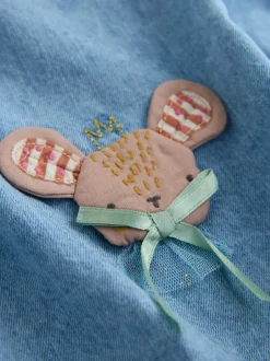 Next Denim Character Shirt Dress And Leggings Set (3mths-8yrs) Outlet