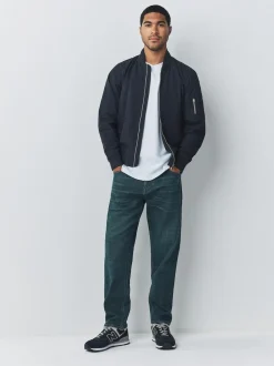 Next Denim Dark Blue Regular Tapered Fit Motionflex Jeans Online