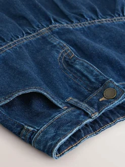 Next Cotton Skirt (3-16yrs) Denim Dark Wash Hot