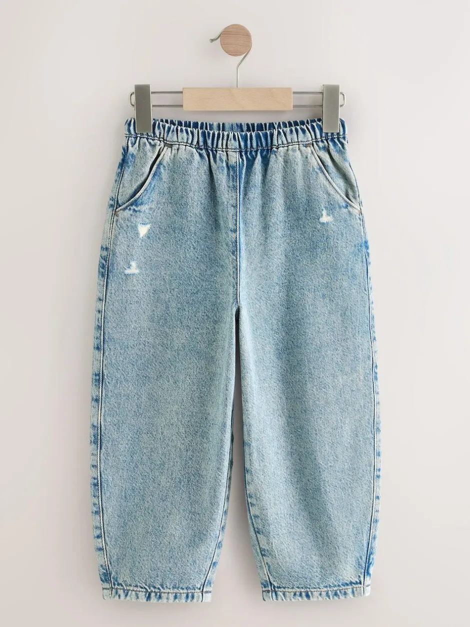 Next Pull On Barrel Jeans (3-16yrs) Denim Tint Best