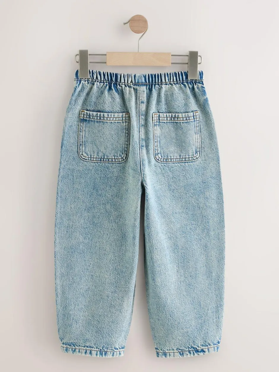 Next Pull On Barrel Jeans (3-16yrs) Denim Tint Best