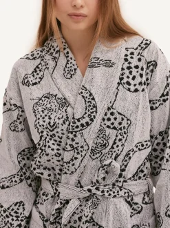 Desmond & Dempsey Jag Cream Towel Robe Online