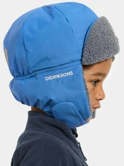Didriksons Biggles Waterproof Kids Hat Blue Outlet