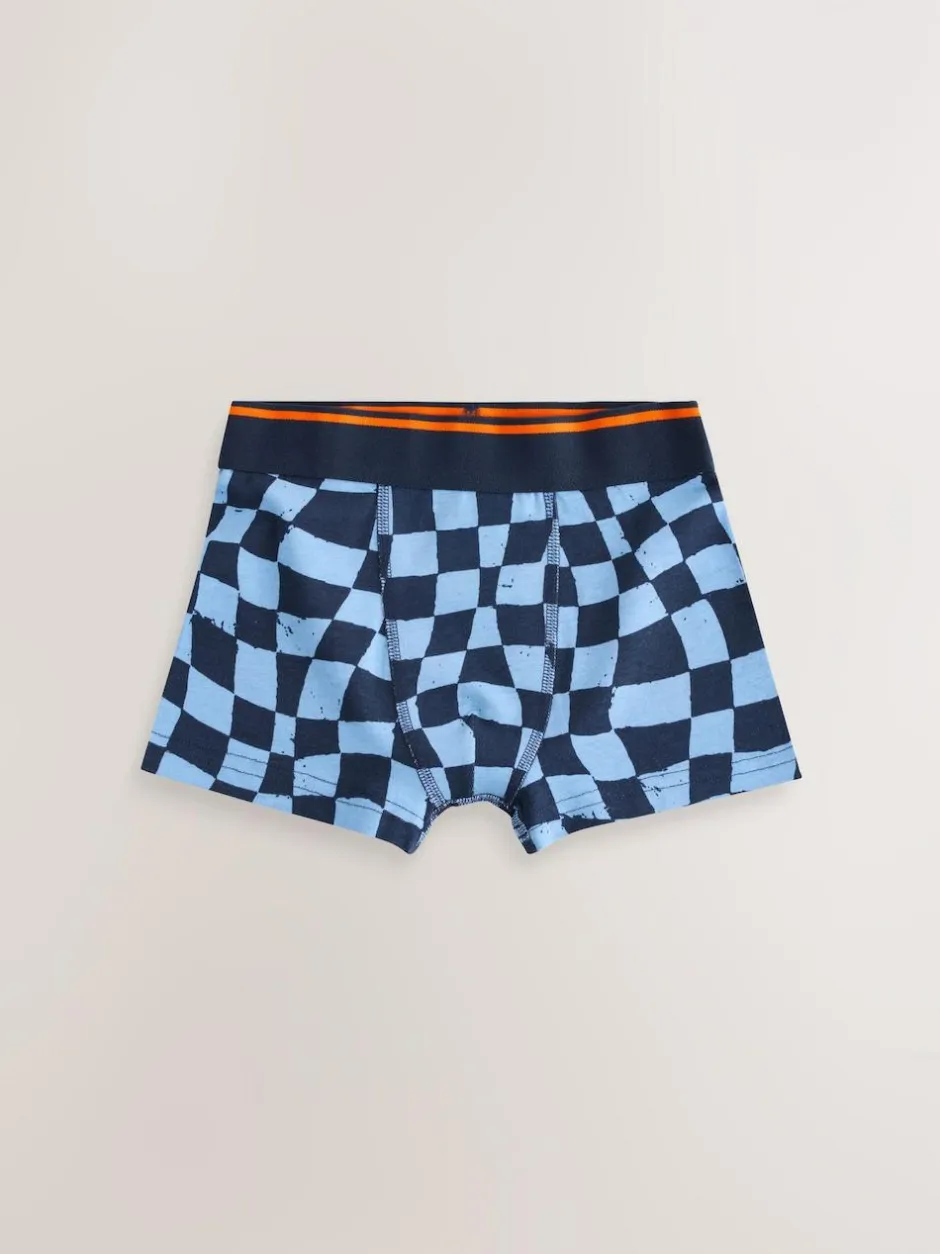 Next Junior Character Trunks 5 Pack (1.5-16yrs) Dino Checkerboard Hot