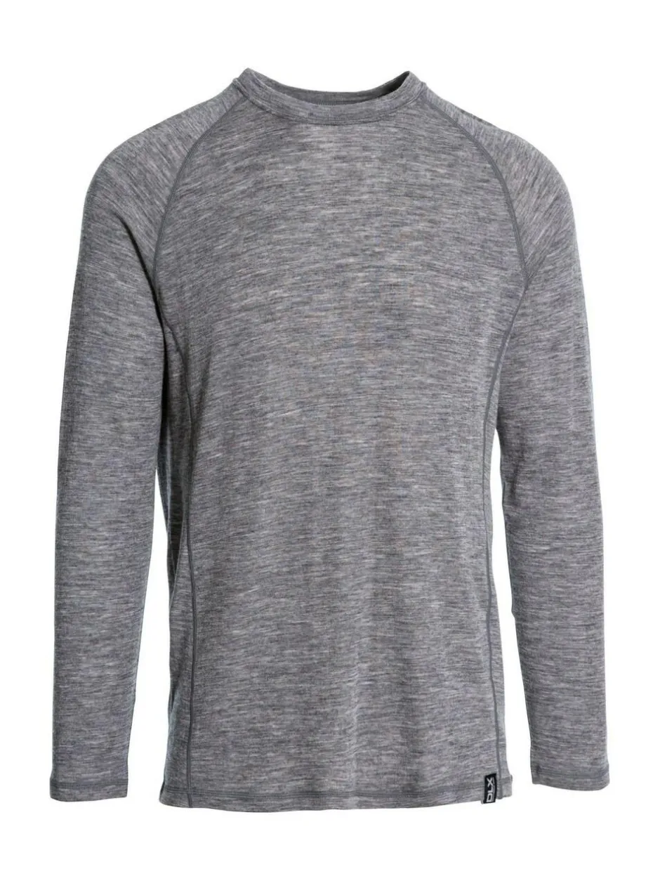 DLX Grey Male Grey Wexler Merino Base Layer Top Online
