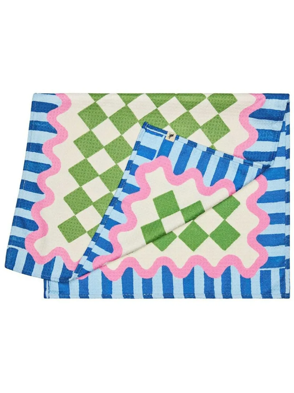 Dock & Bay Quick Dry Kitchen Tea Towel Mediterranean Marble