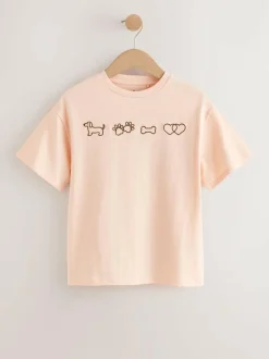 Next Dog Graphic Oversized T-Shirts 4 Pack (3-16yrs)