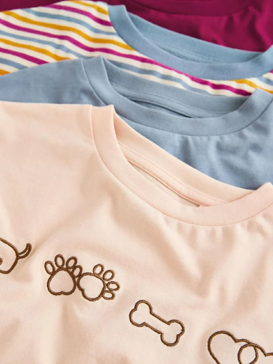 Next Dog Graphic Oversized T-Shirts 4 Pack (3-16yrs)
