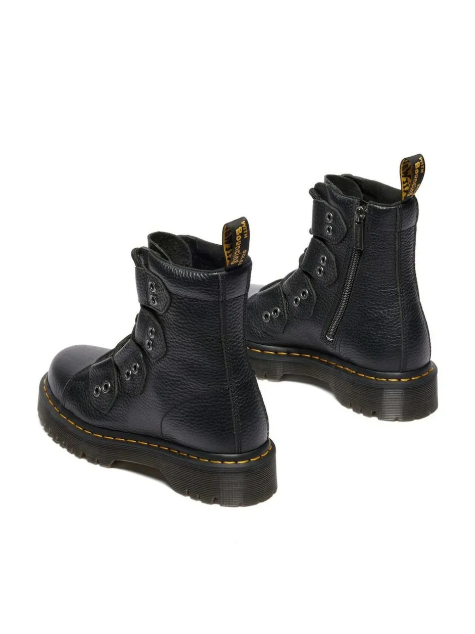 Dr. Martens Black 1460 Bex Ltt Milled Nappa Boots Discount