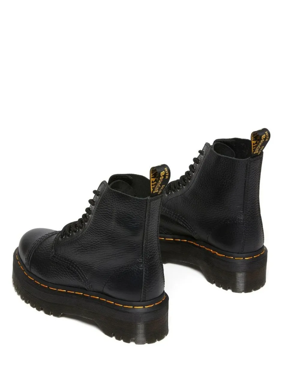 Dr. Martens Black Sinclair Milled Nappa Leather Boots Outlet