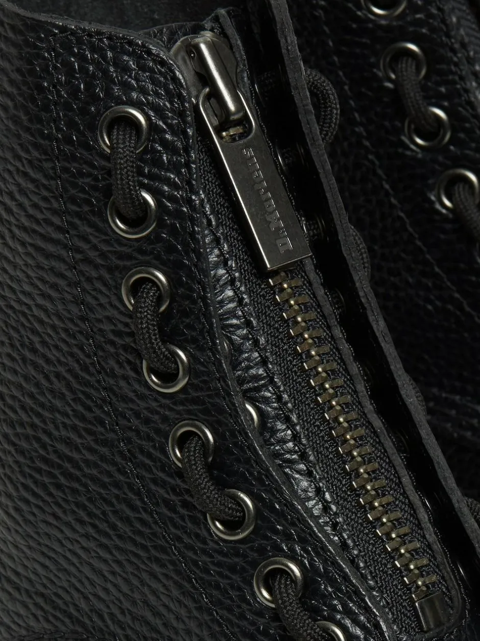 Dr. Martens Black Sinclair Milled Nappa Leather Boots Outlet