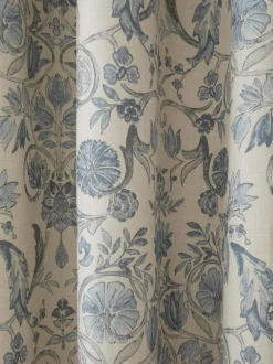 Dreams & Drapes Blue Averie Pencil Pleat Curtains Outlet