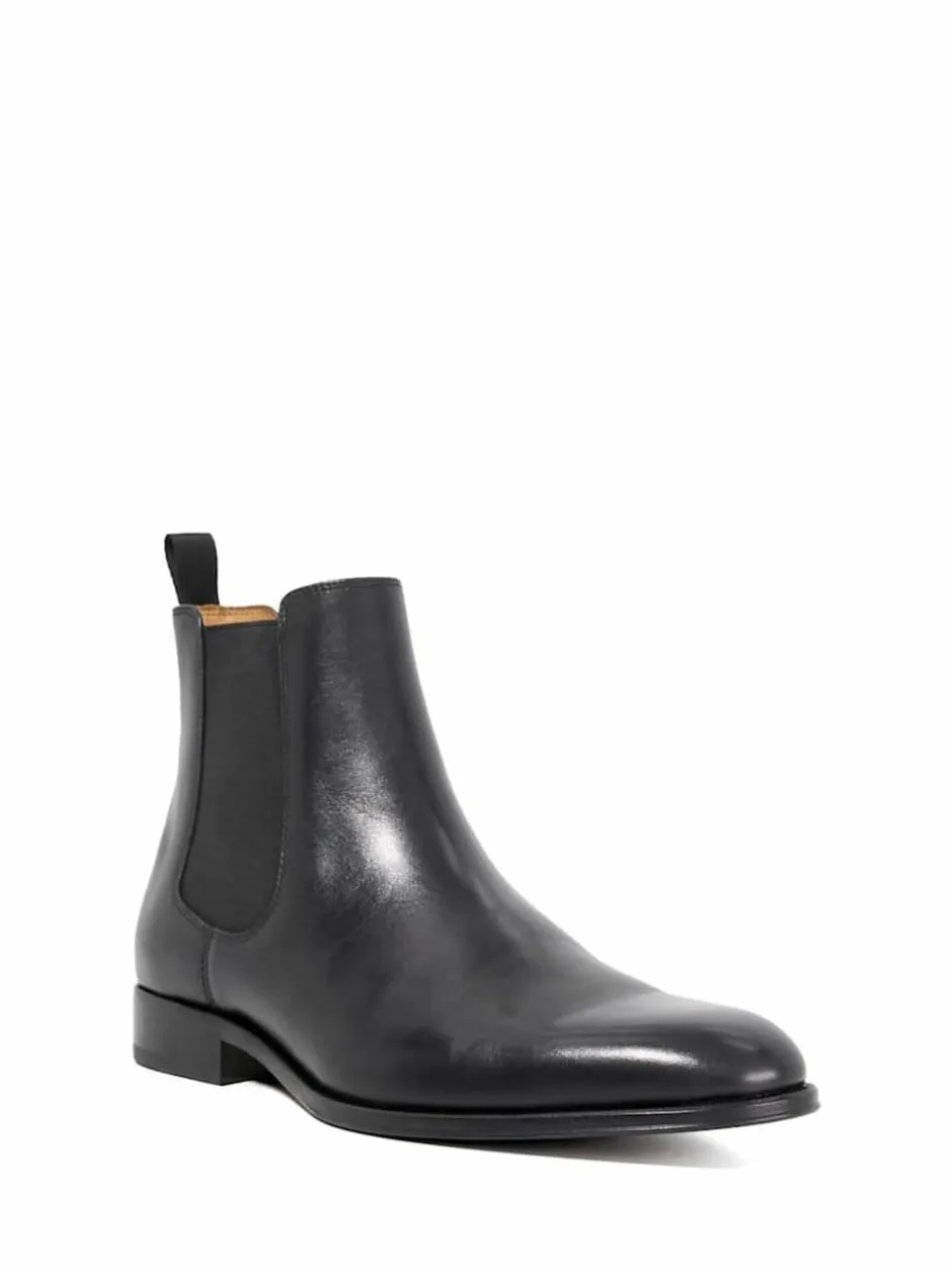 Dune London Manson Premium Chelsea Boots Black Clearance