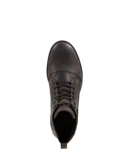Dune London Standard Fit Heavy Duty Leather Simon Ankle Boots Light Brown Clearance