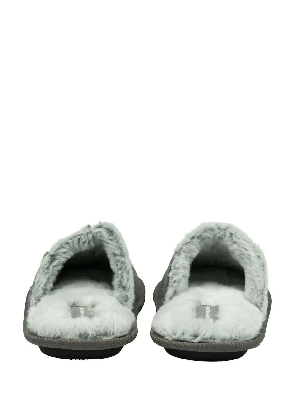 Dunlop Closed Toe Mens Mule Slippers Grey Online