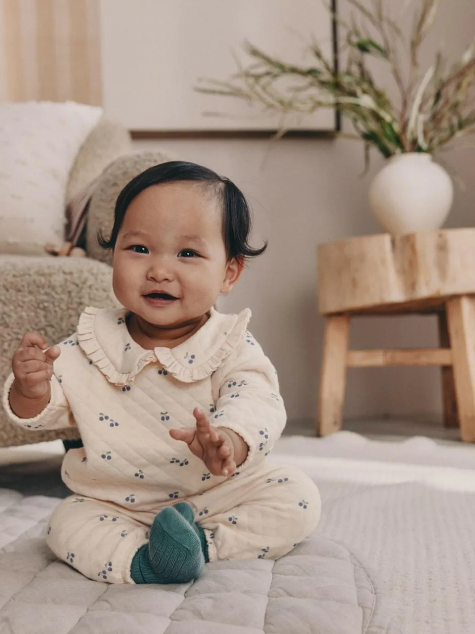 Next Ecru Baby Quilted Sweatshirt and Trousers Set 2 Piece (0mths-2yrs) Hot