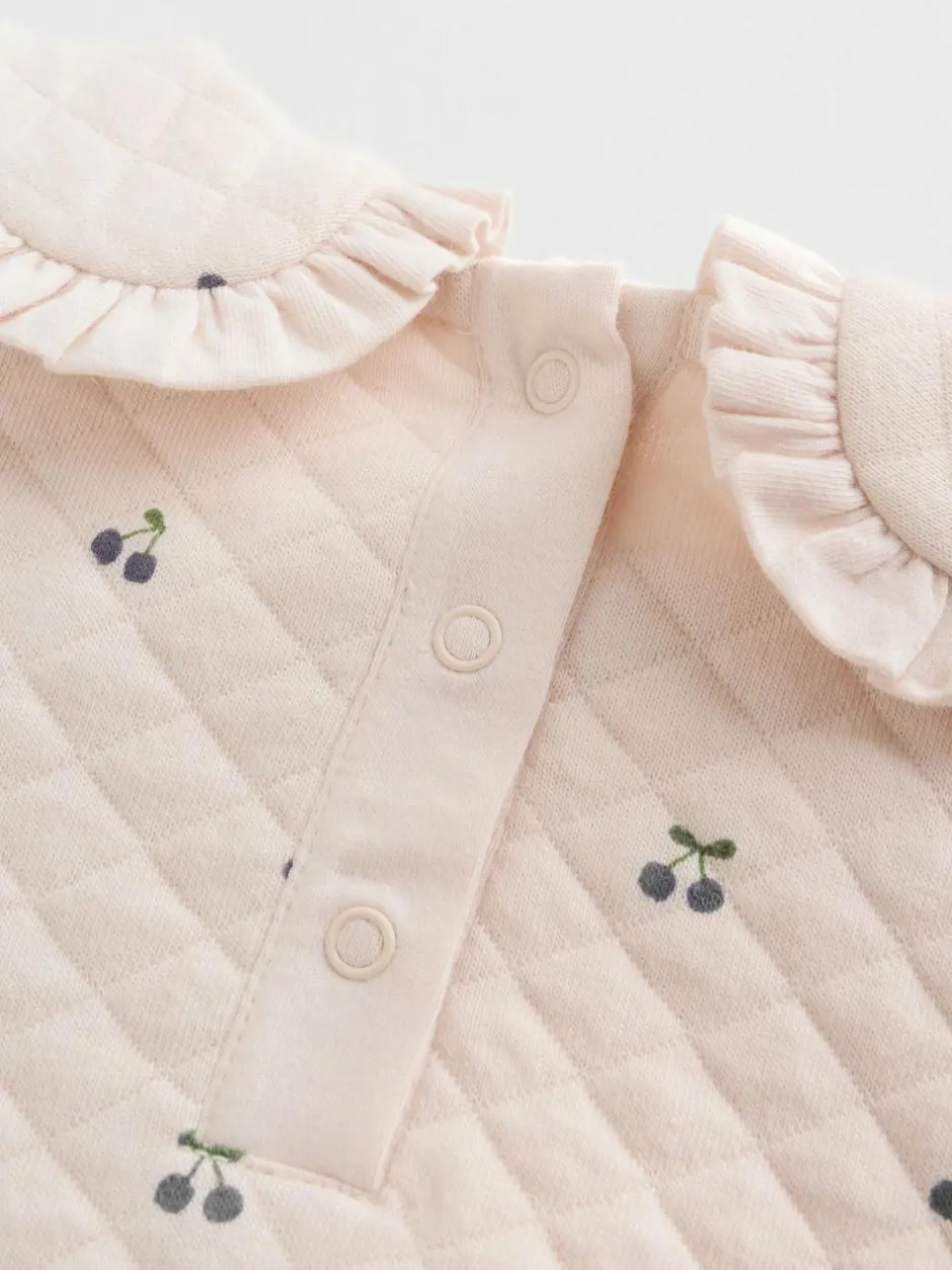 Next Ecru Baby Quilted Sweatshirt and Trousers Set 2 Piece (0mths-2yrs) Hot