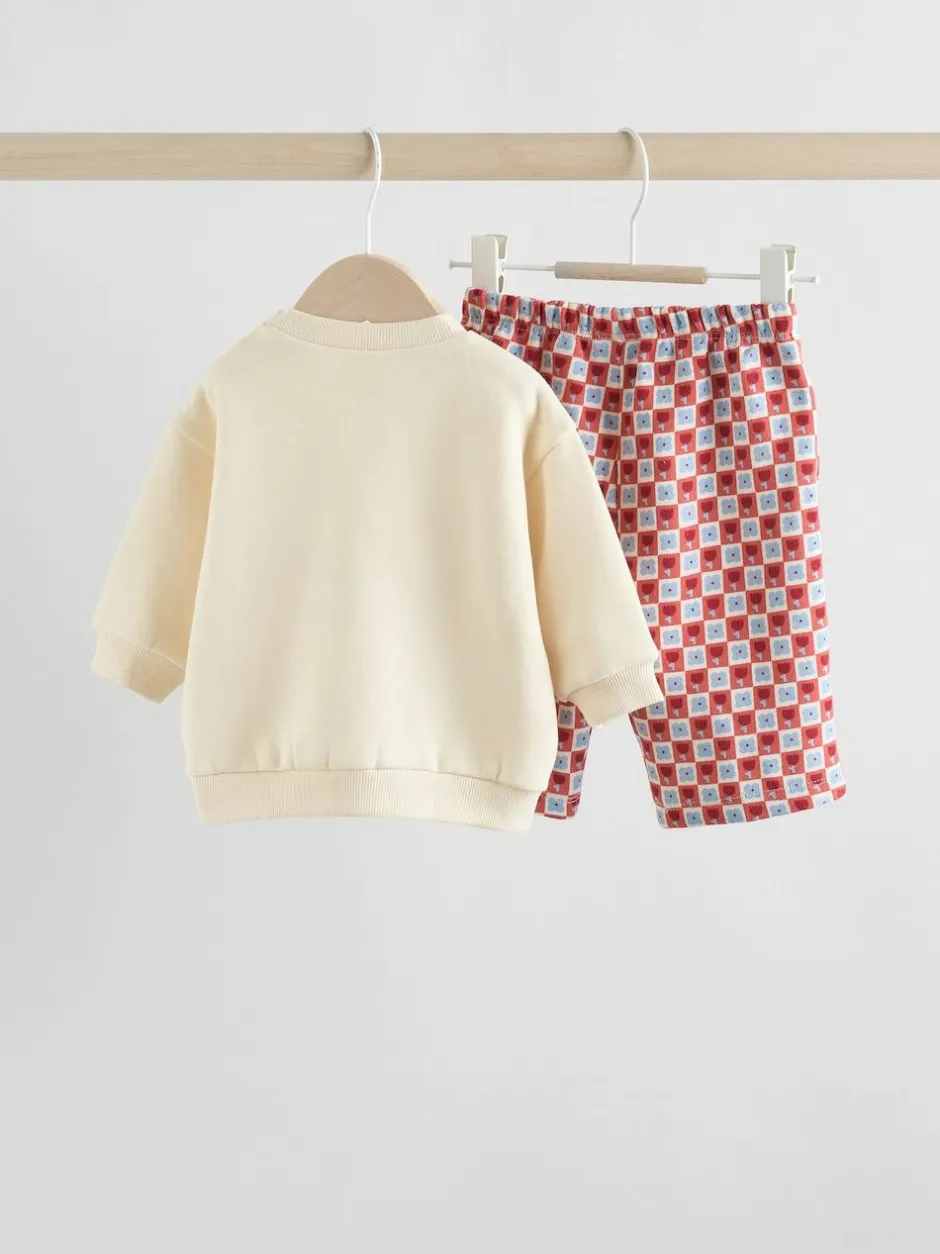Next Ecru Baby Sweatshirt and Trousers Set 2 Piece (0mths-2yrs) Discount