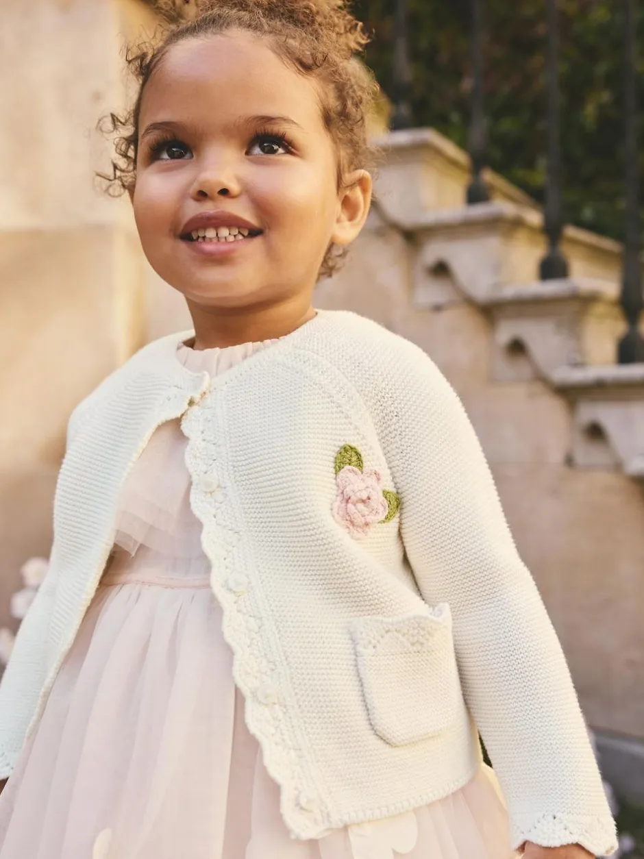 Next Ecru Flower Girl Occasion Cardigan (3mths-7yrs) Best