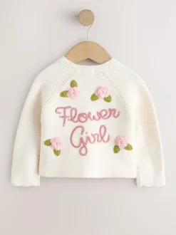 Next Ecru Flower Girl Occasion Cardigan (3mths-7yrs) Best