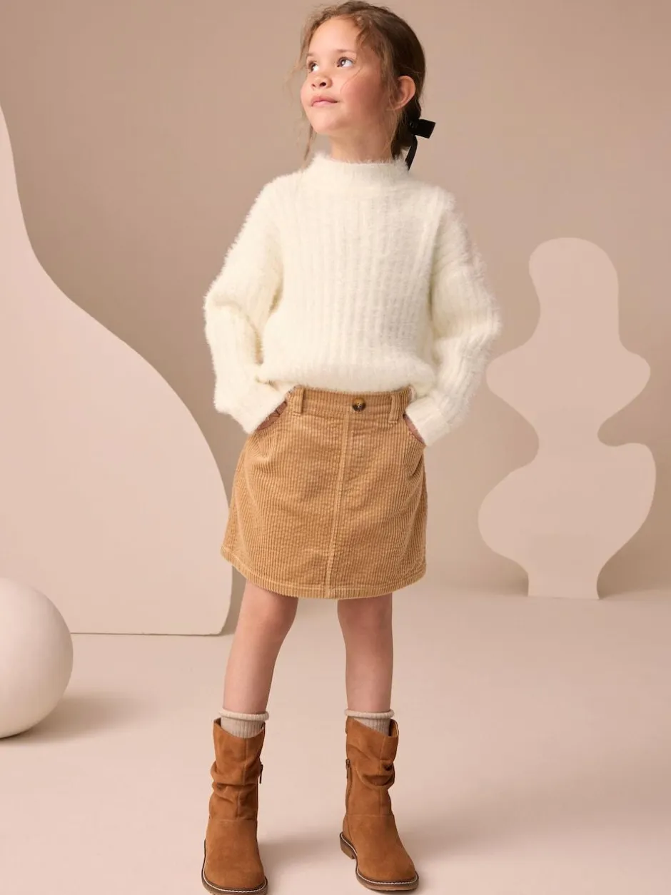 Next Fluffy Jumper (3-16yrs) Ecru