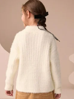 Next Fluffy Jumper (3-16yrs) Ecru