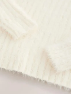 Next Fluffy Jumper (3-16yrs) Ecru
