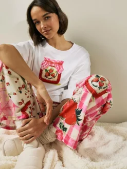 Next Ecru Jam Short Sleeve Pyjamas Sale