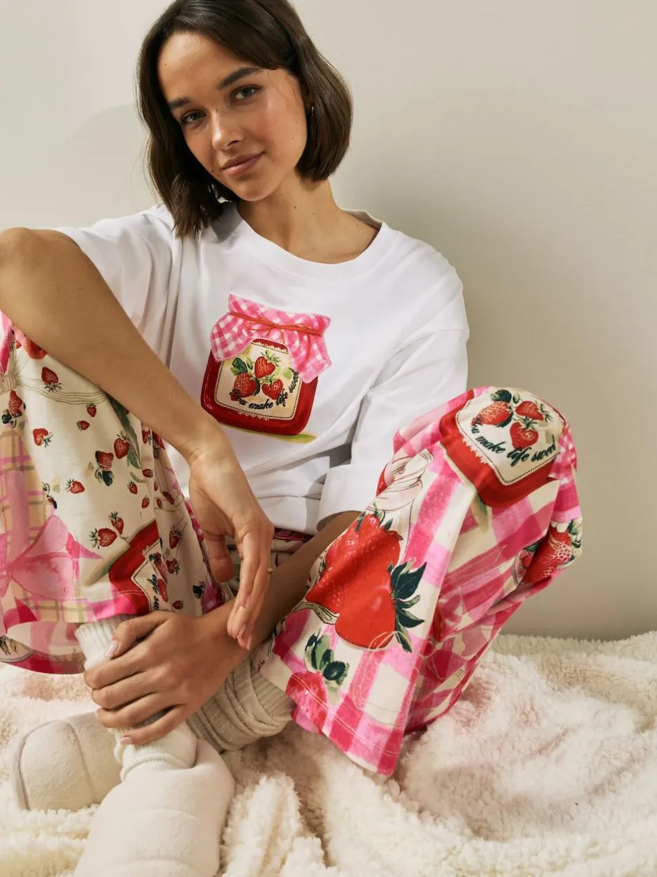 Next Ecru Jam Short Sleeve Pyjamas Sale