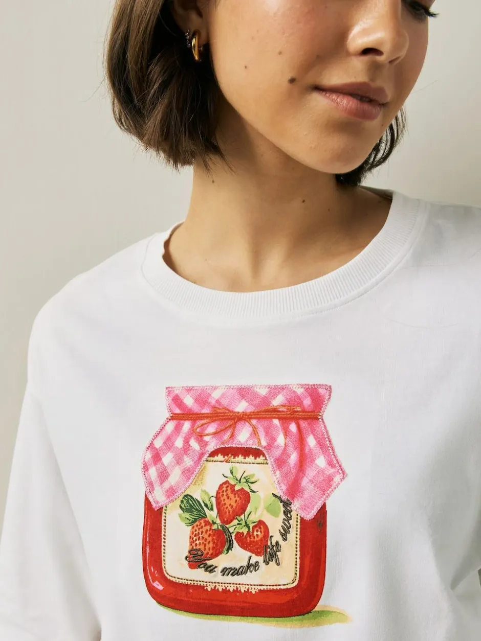 Next Ecru Jam Short Sleeve Pyjamas Sale