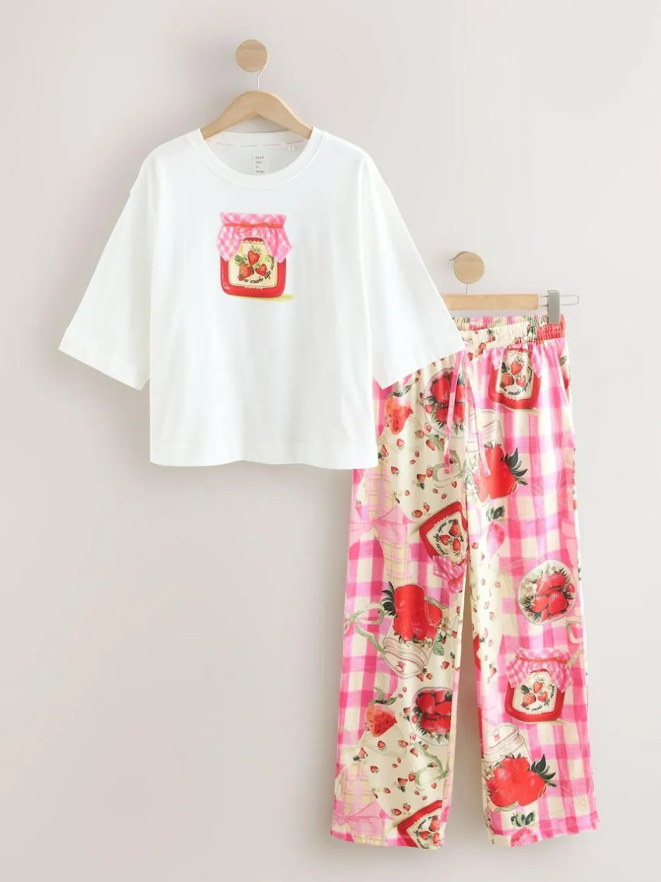 Next Ecru Jam Short Sleeve Pyjamas Sale