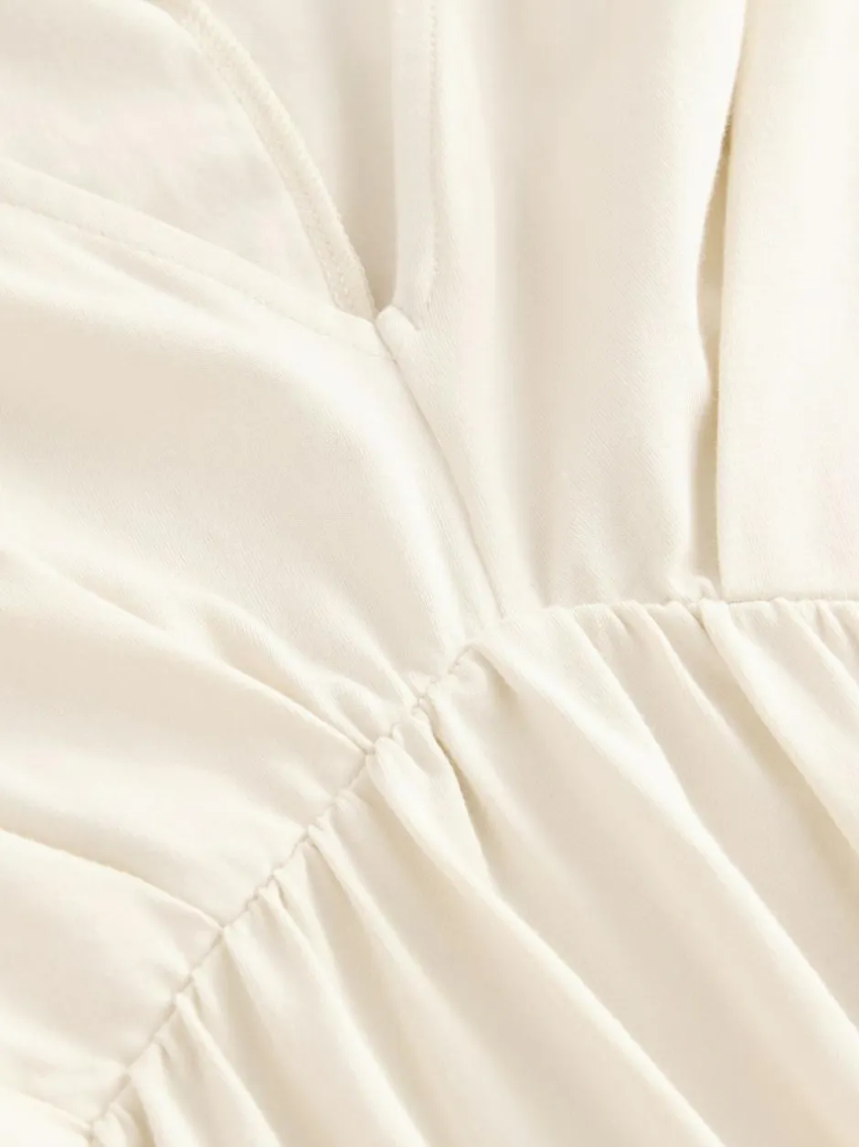 Next Jersey Kaftan Maxi Dress Ecru New