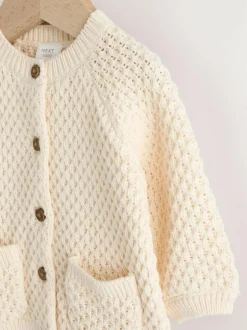 Next Embroidered Cardigan (0mths-2yrs) Ecru Knitted Best