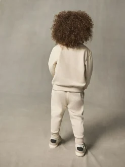 Next Ecru Off White Plain Sweatshirt And Joggers Set (3mths-7yrs) Sale