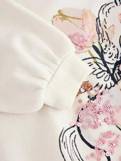 Next Ecru Unicorn Graphic Jumper Dress (3-16yrs) Best