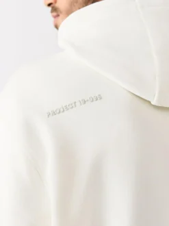 Next Ecru White Graphic Print Hoodie Sale