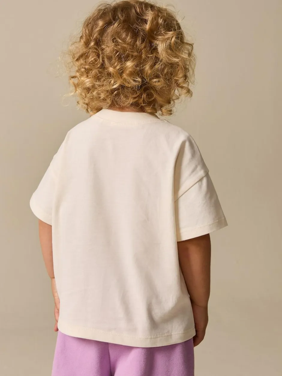 Next Short Sleeve T-Shirt (3mths-7yrs) Ecru White Horse Online