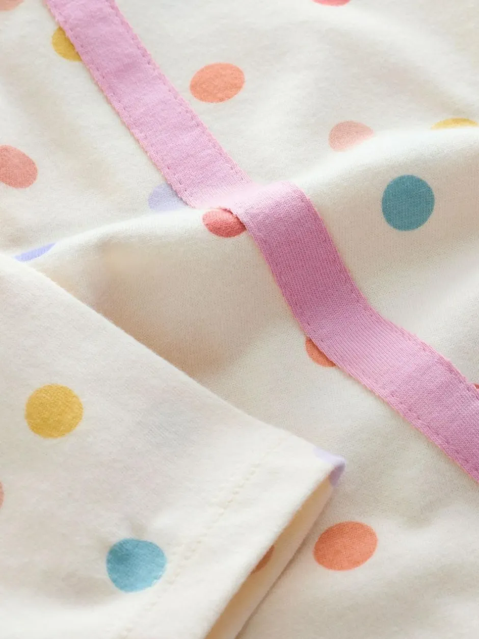 Next Ecru White Rainbow Long Sleeve Bag Top (3mths-7yrs)